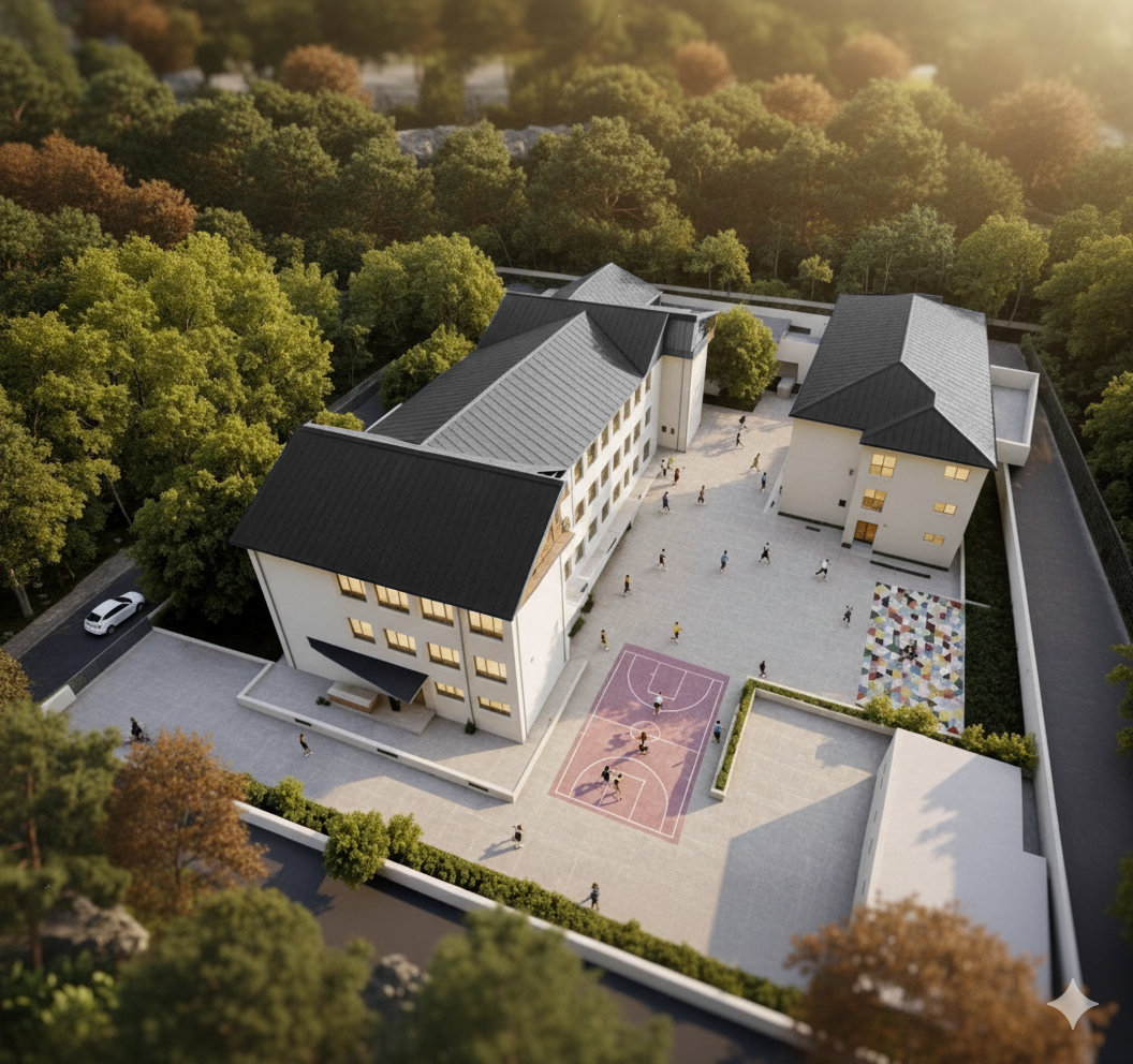 Reabilitare și modernizare ansamblu educațional – Liceu, grădiniță și cantină